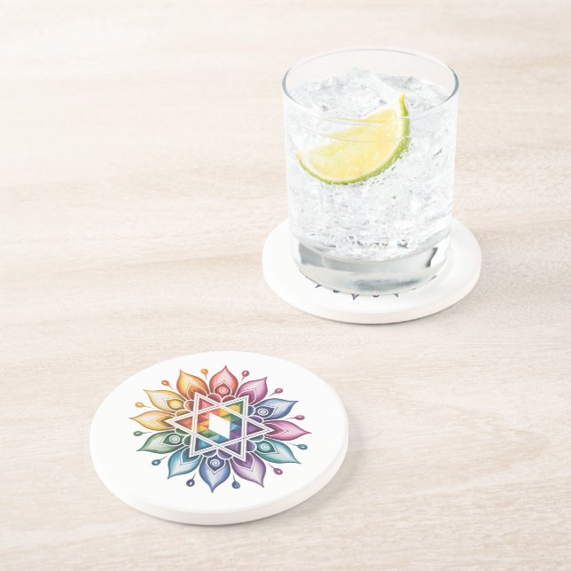 Posavasos Orgullo Gay Arcoíris LGBT (Lado)