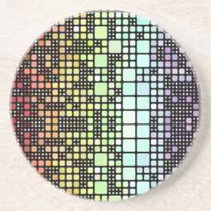 Posavasos Orgullo Neurogénero Geométrico Retro Funky Groovy