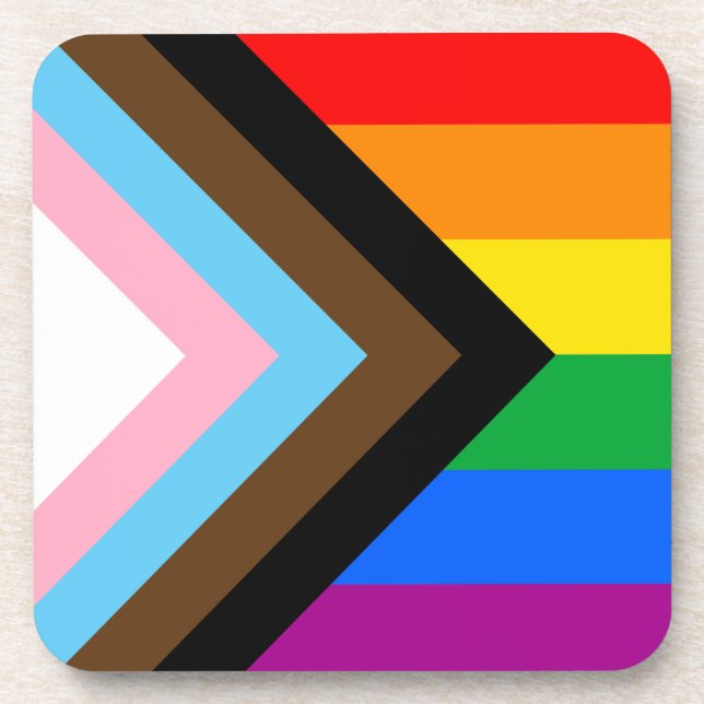 Posavasos Orgullo Progresista LGBTQ+ (Frente)