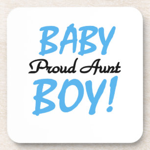 Posavasos Orgullosa tía Baby Boy camisetas y regalos