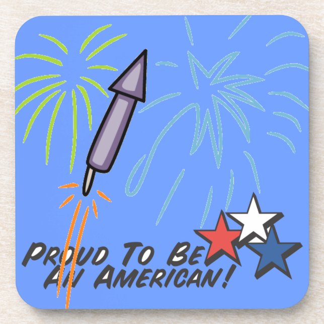 Posavasos Orgulloso americano (Frente)