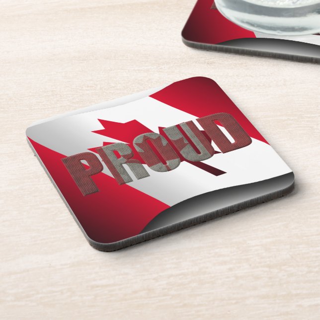 Posavasos Orgulloso canadiense (Lado Izquierdo)