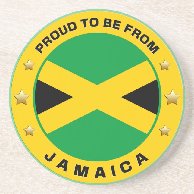 Posavasos Orgulloso De Ser De Jamaica (Frente)