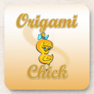 Posavasos Origami Chick