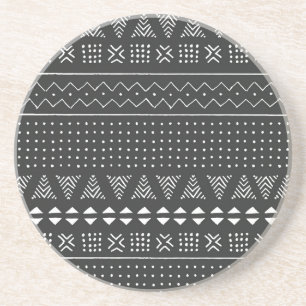 Posavasos Origen étnico tribal: patrón blanco negro.