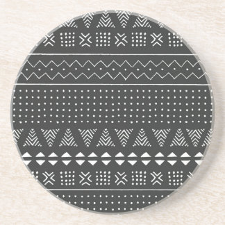 Posavasos Origen étnico tribal: patrón blanco negro.