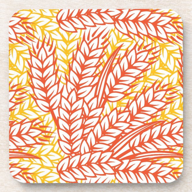 Posavasos Ornamento con orejas de trigo (Frente)