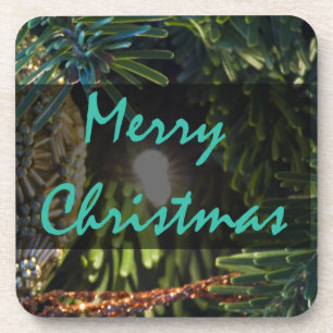 Posavasos Ornamento de oro navideño