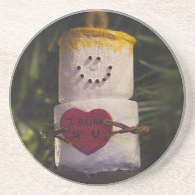 Posavasos Ornamento del individuo de S'mores (Frente)