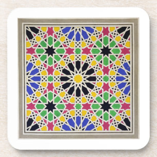 Posavasos Ornamento del mosaico en el lado sur de la corte