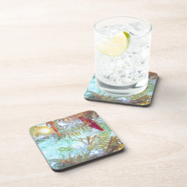 Posavasos Ornamentos de vacaciones en la luz