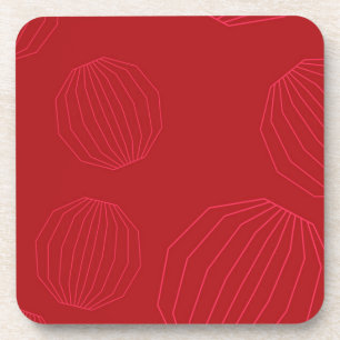 Posavasos Ornamentos navideños simples, modernos y fluidos