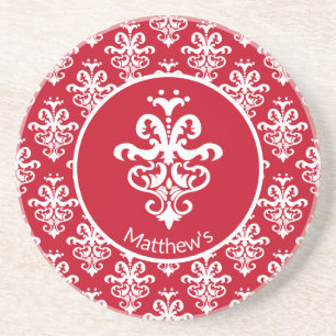Posavasos Ornate Damask Patterned