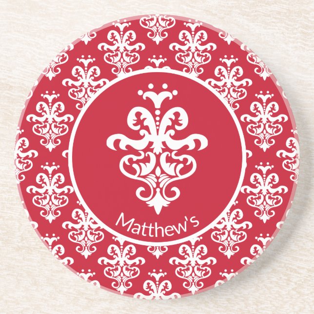 Posavasos Ornate Damask Patterned (Frente)