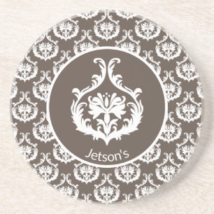 Posavasos Ornate Damask Patterned