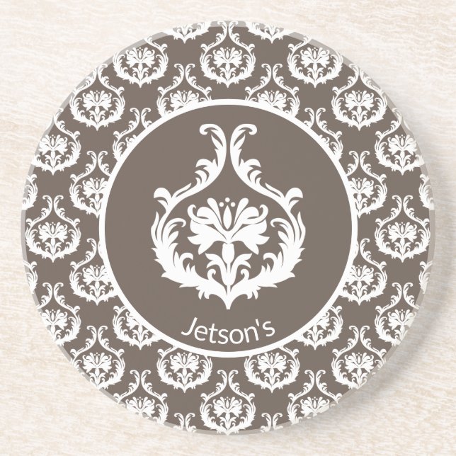 Posavasos Ornate Damask Patterned (Frente)