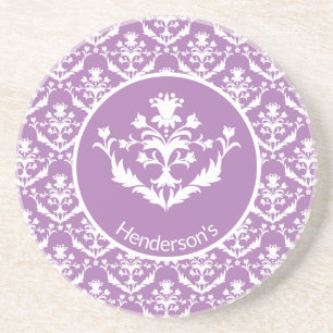Posavasos Ornate Damask Patterned