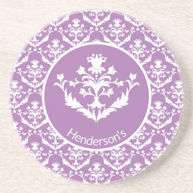 Posavasos Ornate Damask Patterned (Frente)