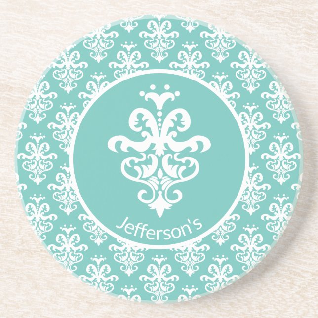Posavasos Ornate Damask Patterned (Frente)