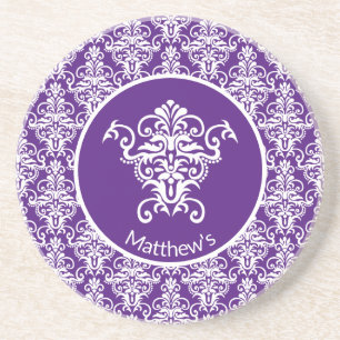Posavasos Ornate Damask Patterned