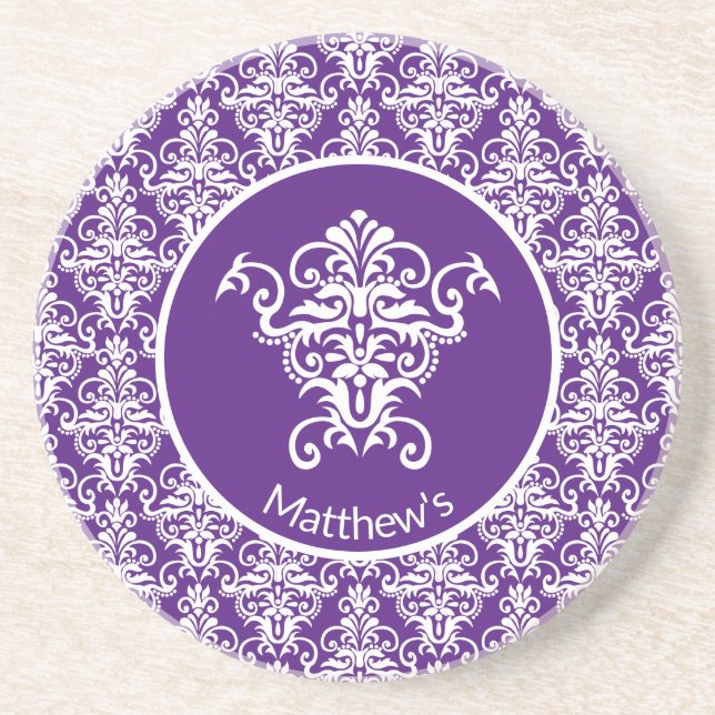 Posavasos Ornate Damask Patterned (Frente)
