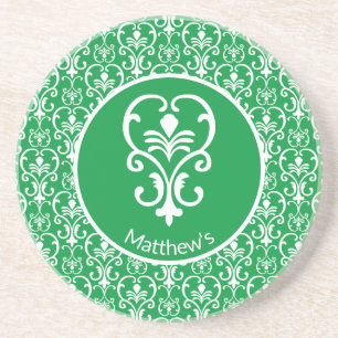 Posavasos Ornate Damask Patterned