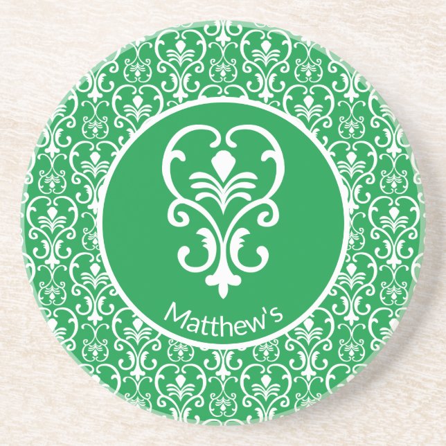 Posavasos Ornate Damask Patterned (Frente)