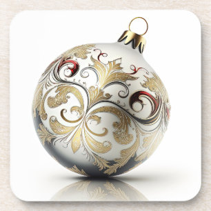 Posavasos Ornate Navidad Ornamentos