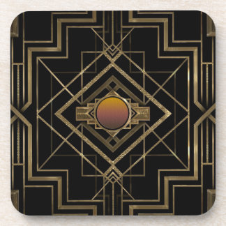 Posavasos Oro antiguo del art déco