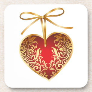 Posavasos Oro Corazón Filigrree