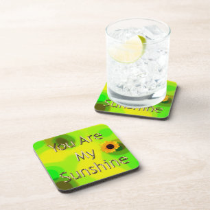 Posavasos Oro Eres Mi Sunshine Abstract Sunflower,