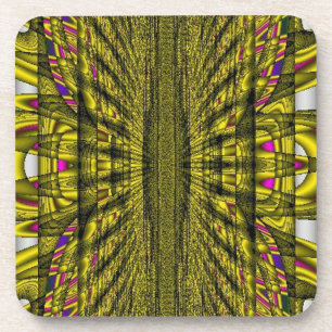 Posavasos Oro impactante y morado