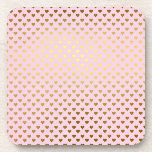 Posavasos Oro Relieve metalizado metálico Corazón Corazón Am