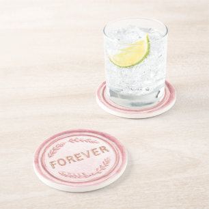 Posavasos Oro Rosa Por Siempre