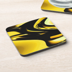 Posavasos Oro y arte pop negro