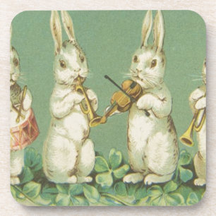 Posavasos Orquesta retra de los conejitos del conejito de