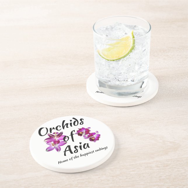 Posavasos Orquídeas de Asia (Lado)