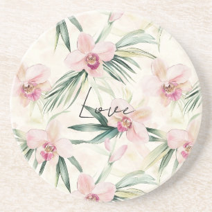 Posavasos Orquídeas rosadas de bonito