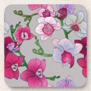 Posavasos Orquídeas rosadas en la floración