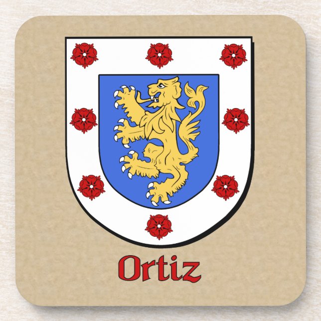 Posavasos Ortiz Family Shield (Frente)