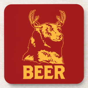 Posavasos Oso + Ciervos = cerveza