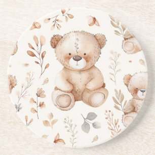 Posavasos Oso de bebé beige lindo