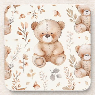 Posavasos Oso de bebé beige lindo