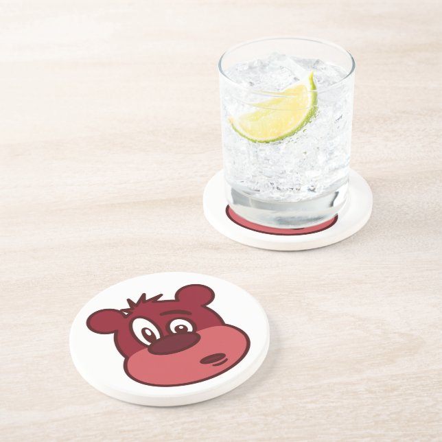 POSAVASOS OSO DE CARA DIVERTIDO (Lado)