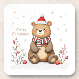 Posavasos Oso de Navidad
