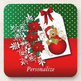 Posavasos Oso de Navidades de vacaciones