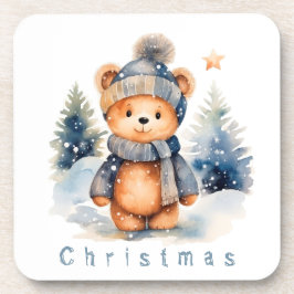 Posavasos Oso de peluche en el bosque, personalizado