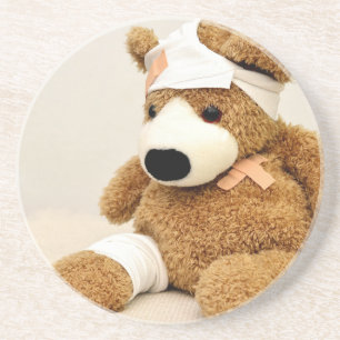 Posavasos oso de peluche personalizado