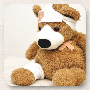 Posavasos oso de peluche personalizado
