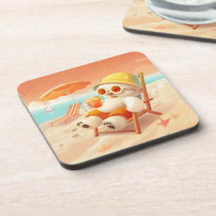 Posavasos Oso de playa de verano